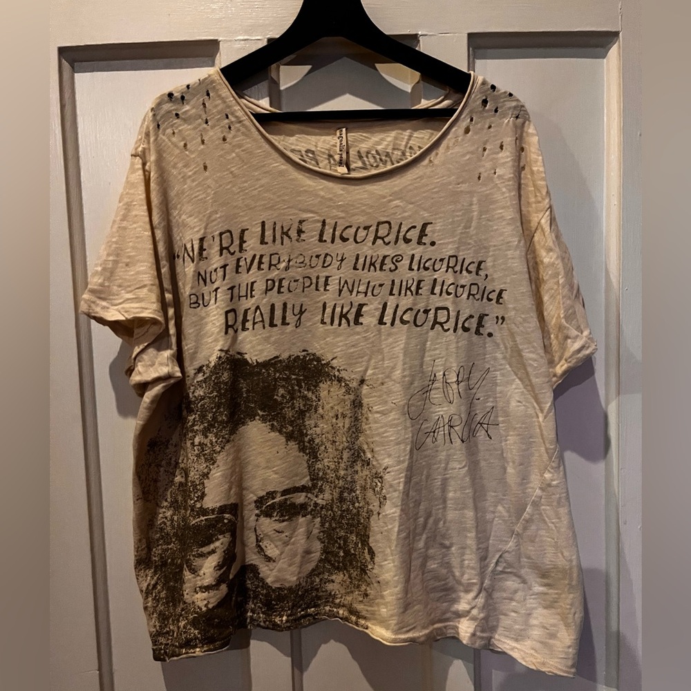Very Rare signed Magnolia Pearl vtg Jerry Garcia Grateful Dead tee shirt top